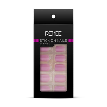 RENEE Stick On Nails BN 03| 24 Reusable Artificial Fake Nail Set| Lightweight & Long Lasting| E&RENEE Eau De Parfum Dark Desire 50ml Premium Long Lasting Luxury Perfume Scent for All Occasion